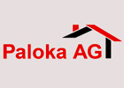 Früheres Paloka-AG-Logo mit rotem Schriftzug und Dachsymbol